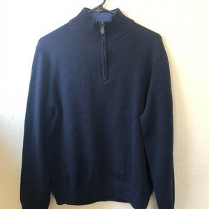 Brooks Brother's 346 Quarter Zip 100% Wool Sweater